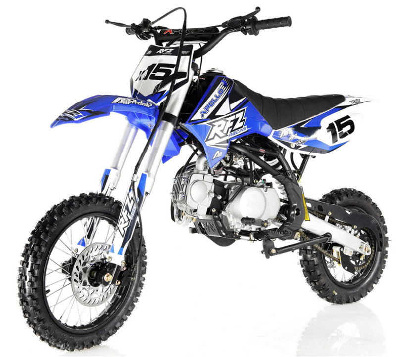 Apollo 125cc RFZ X16 Dirt Bike, Automatic, 14/12 inch Wheels, Ages