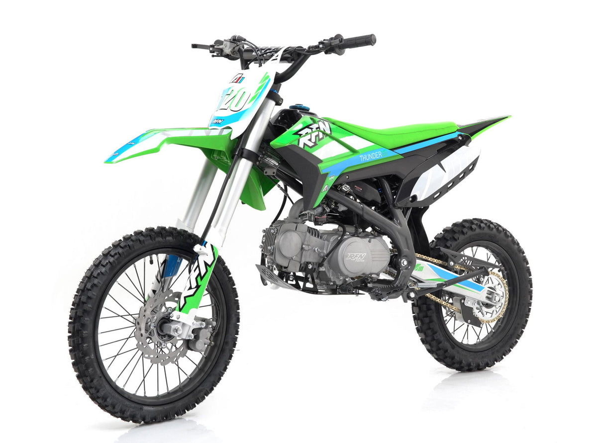Apollo Thunder T20 125cc Dirt Bike, 4-Speed Manual, 17/14 inch