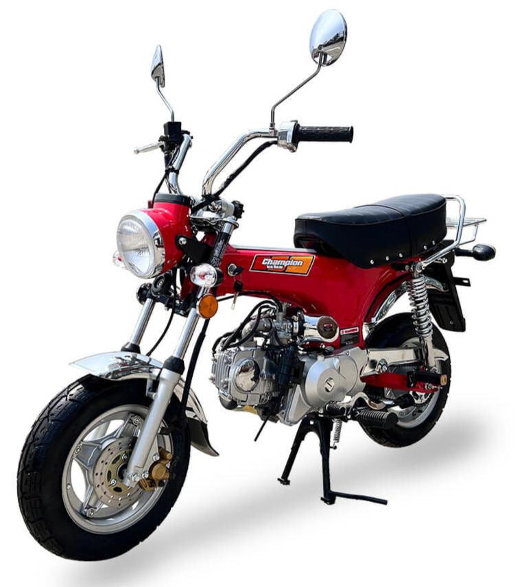 Champion 125cc Retro Motorcycle, 4-speed semi-automatic, 10 inch