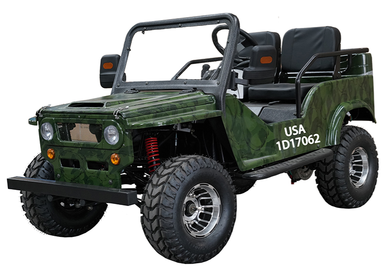 GR-2 Safari Mini Jeep Go Kart, 125cc Electric Start, 3-Speed Semi