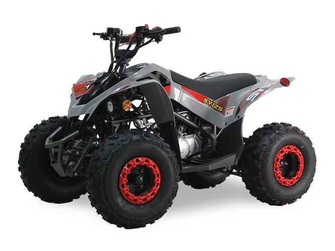 SYX 125cc Kids Sport ATV, 3-Speed Semi-automatic with Reverse