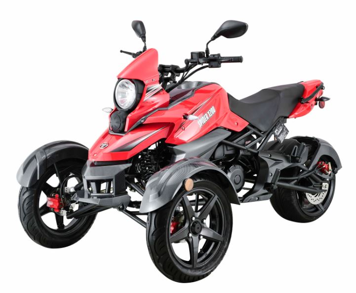 Spider X200 Trike, 3-Wheel Motorcycle, Automatic with Reverse