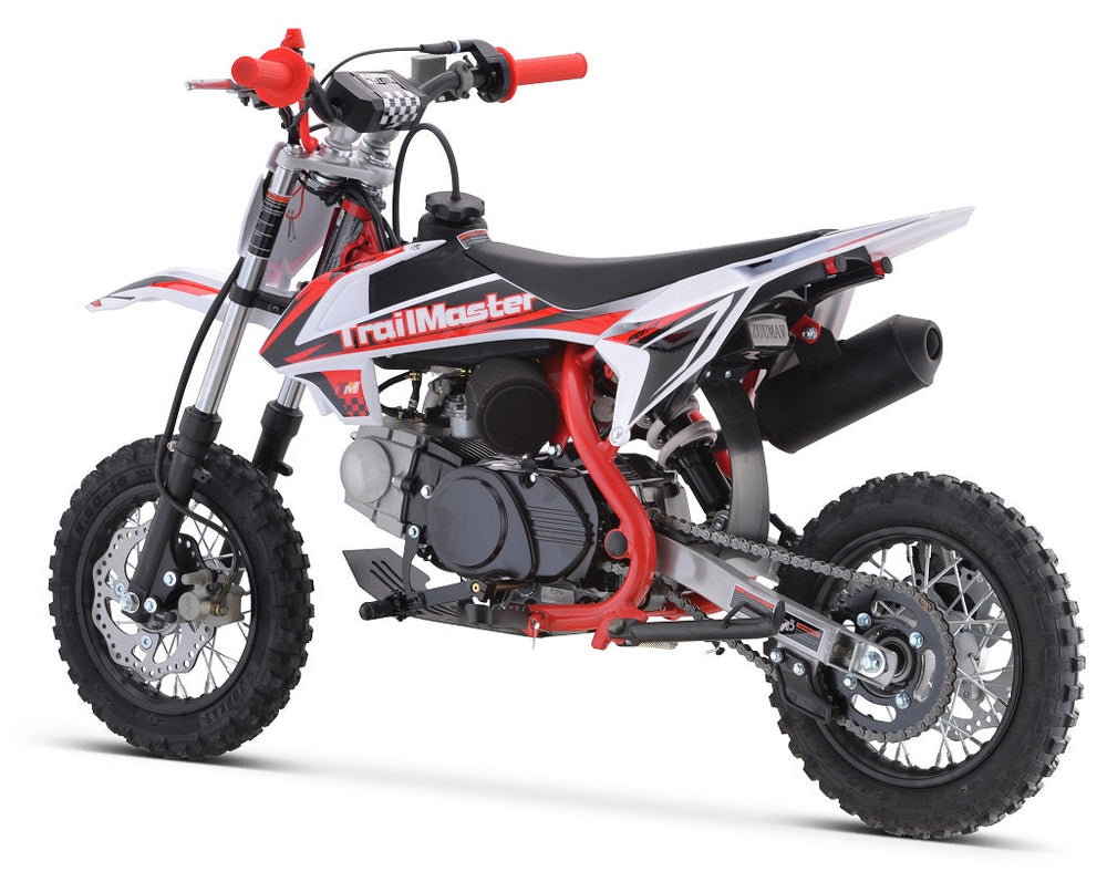 TrailMaster TM11 110cc Dirt Bike Fully Auto with Electric Start, Dual Disc Brakes (10/10) AGES 8-12