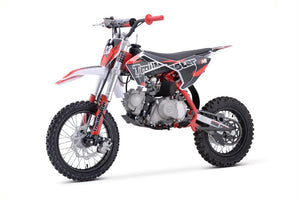 TrailMaster TM23 125cc 4-Stroke Gas Dirt Bike, 4-Speed Automatic Clutch Electric Start (14/12)