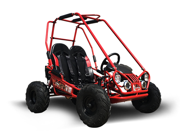 MINI XRX+ Kids GoKart, 5.5hp Gas Engine with Electric Start and Remote Start/Kill, Ages 4-9