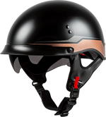 HH-65 Vintage Half Helmet Black/Copper