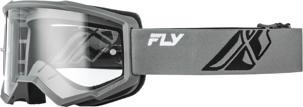 Youth Focus Goggle Grey/Black W/ Clear Lens