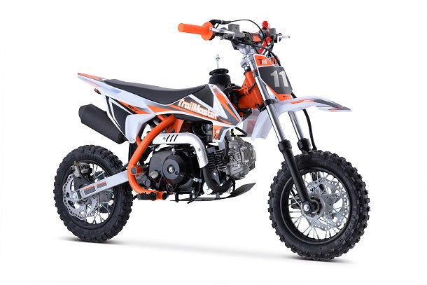 TrailMaster TM10 110cc Dirt Bike 4-Speed Auto Clutch, Dual Disc Brakes (10/10), Ages 8-12 - GoKarts USA®