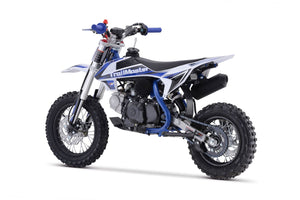 TrailMaster TM15 110cc Dirt Bike, 4-Speed Semi-Auto, Electric Start w/Kick backup, Dual Disc Brakes (12/10) Ages 8-12 - GoKarts USA®