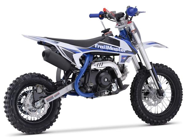 TrailMaster TM15 110cc Dirt Bike, 4-Speed Semi-Auto, Electric Start w/Kick backup, Dual Disc Brakes (12/10) Ages 8-12 - GoKarts USA®