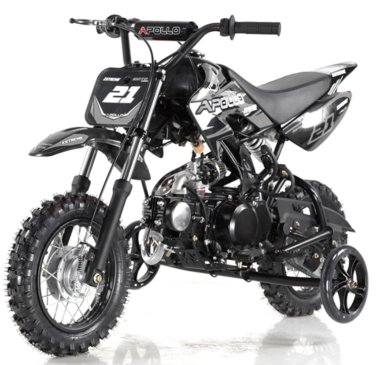 Db25 Apollo Apollo DB25 70cc Kids Dirt Bike, Automatic, Electric Start, 10/10 inch ...