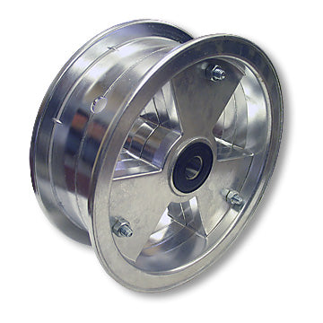 8 in. Aluminum Tri-Star Wheel, 3 in. Wide, 3/4 in. Sealed Tapered Roller Bearing