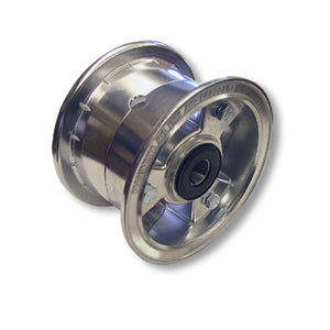 5 in. Aluminum Tri-Star Wheel, 3 in. Wide, 5/8 in. ID Sealed Tapered Roller Bearing