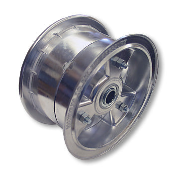 6 in. Aluminum Tri-Star Wheel, 4 in. Wide, 5/8 in. Standard Ball Bearing