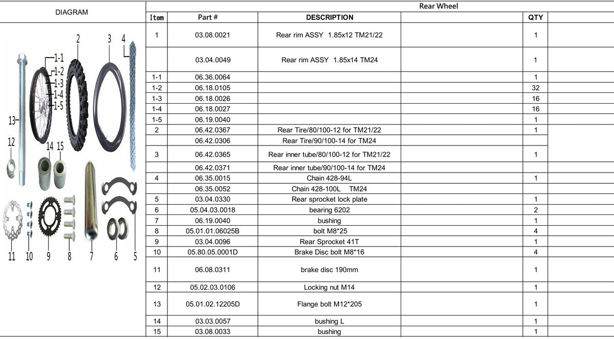 TrailMaster 125cc Dirt Bike Rear Brake Return Spring S3-01 – GoKarts USA®