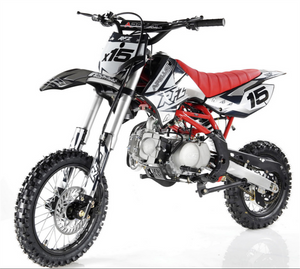 Apollo 125cc RFZ X16 Dirt Bike, Automatic, 14/12 inch Wheels, Ages Apollo 125cc RFZ X16 Dirt Bike, Automatic, 14/12 inch Wheels, Ages