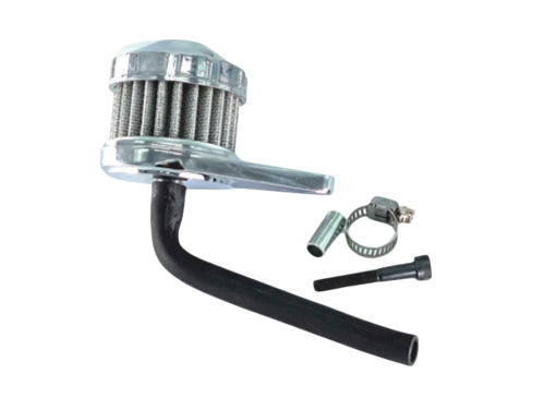 Chrome Breather Kit for GX120-GX200 & 6.5 OHV Clone