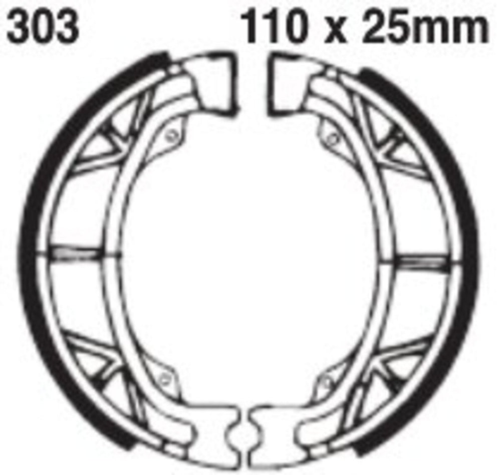 EBC Brakes 303 Brake Shoes 110x25mm