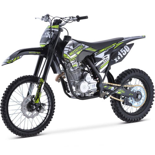 X4 150cc Dirt Bike, 4-Stroke, Electric Start, Manual 5-Speed, 19/16 inch Wheels - GoKarts USA®