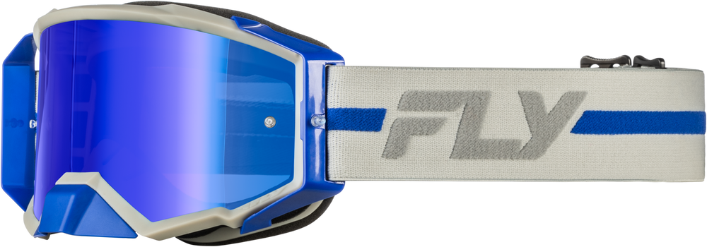 Zone Pro Goggle Grey/Blue W/ Blue Mirror/Smoke Lens