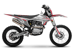 new! TrailMaster LX250 Dirt Bike 6-Speed Manual Dual Disc Brakes, Electric Start with Kick backup (21/18) - GoKarts USA®