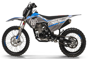 new! TrailMaster MX250 Dirt Bike 5-Speed Manual Dual Disc Brakes, Electric Start (21/18) - GoKarts USA®