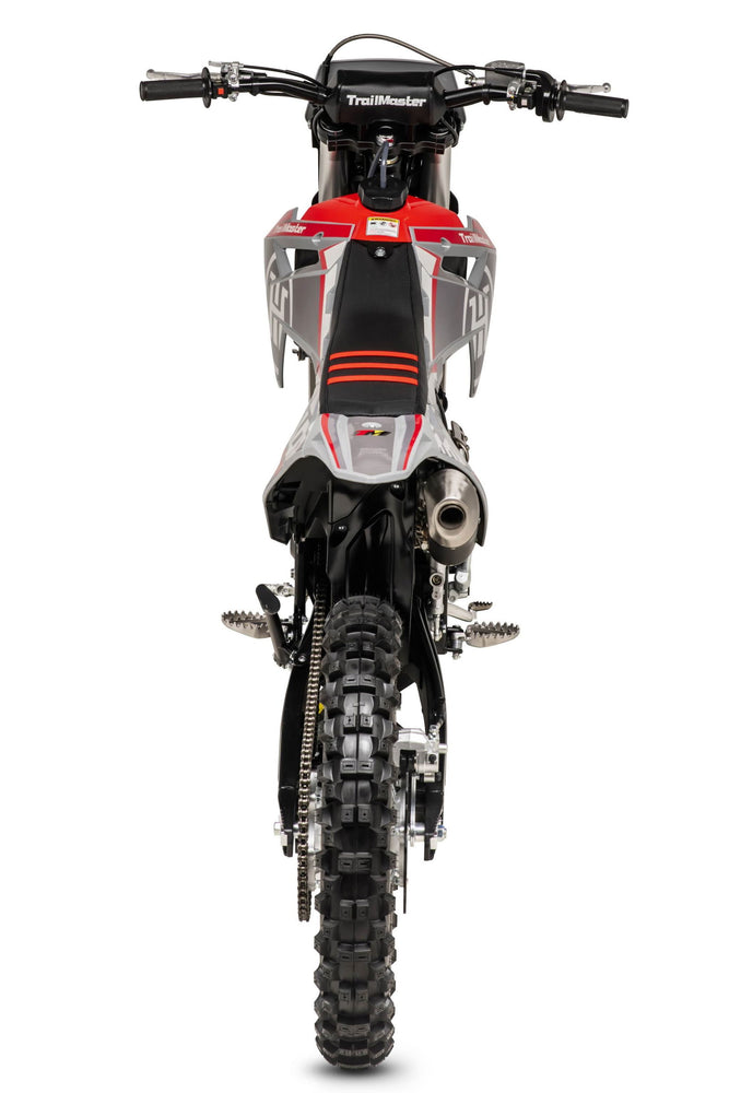 new! TrailMaster MX250 Dirt Bike 5-Speed Manual Dual Disc Brakes, Electric Start (21/18) - GoKarts USA®