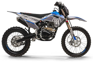 new! TrailMaster MX250-Pro Dirt Bike 5-Speed Manual Dual Disc Brakes, Electric Start (21/18) - GoKarts USA®