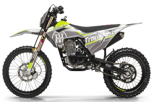 new! TrailMaster MX250-Pro Dirt Bike 5-Speed Manual Dual Disc Brakes, Electric Start (21/18) - GoKarts USA®