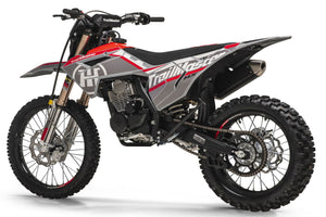 new! TrailMaster MX250-Pro Dirt Bike 5-Speed Manual Dual Disc Brakes, Electric Start (21/18) - GoKarts USA®