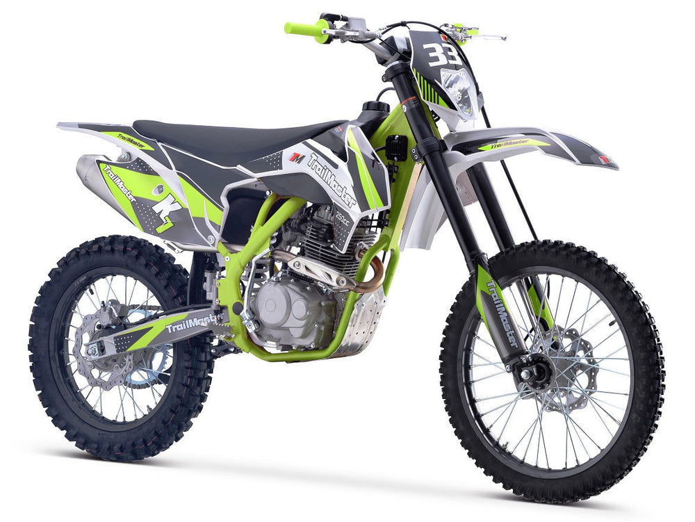 TrailMaster TM33 250 Dirt Bike, 5-Speed Manual, Dual Disc Brakes (21/18) - GoKarts USA®