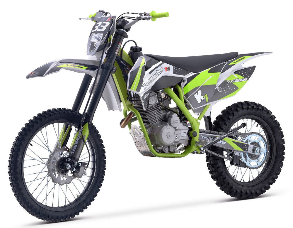 TrailMaster TM33 250 Dirt Bike, 5-Speed Manual, Dual Disc Brakes (21/18) - GoKarts USA®