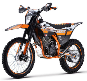 TrailMaster TM35 250cc Dirt Bike, 5-Speed Manual, Dual Disc Brakes, (21/18) Wheels - GoKarts USA®