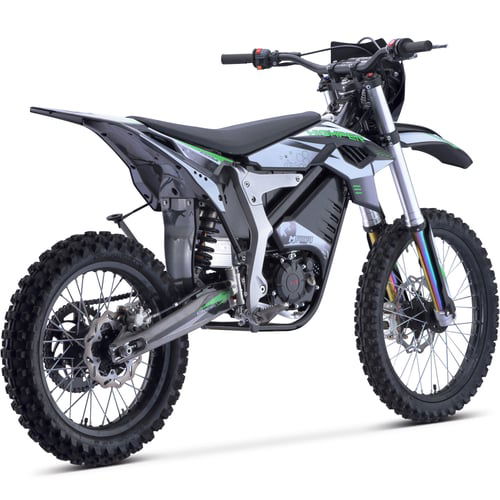 Venom Electric Dirt Bike, 4-Speed Manual, 72v 12000w, 21/18 inch Wheels - GoKarts USA®