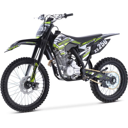 X5 250cc Dirt Bike, 4-Stroke, Electric Start, Manual 5-Speed, 21/18 inch Wheels - GoKarts USA®