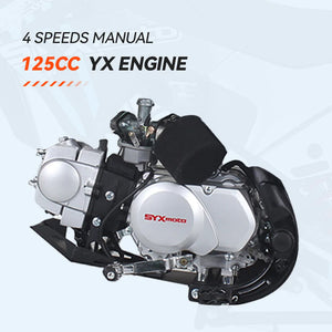 SYX Moto Whip 125cc Pit Bike, Kick Start, 4-Speed Manual Shifting SYX Moto Whip 125cc Pit Bike, Kick Start, 4-Speed Manual Shifting