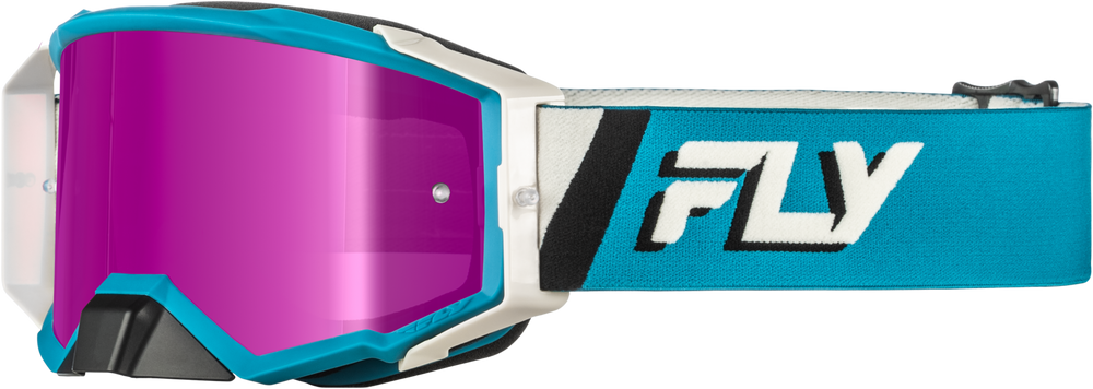 Zone Elite Goggle Blue/White W/ Magenta Mirror/Smoke Lens