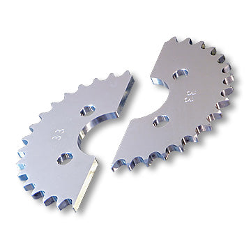 28XX #40/41 BILLET Aluminum Split Sprocket, 4-Bolt, Bolt Circle 2.75", Bore 1.75", Bolt Pattern P5237, TOOTH RANGE 23-36