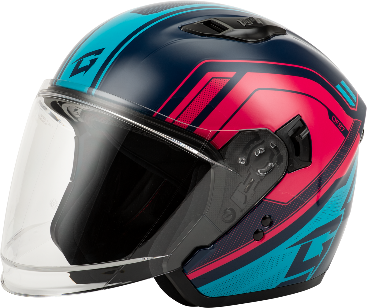 Of-87 Duke Helmet W/Led Light Blue/Red Xl – GoKarts USA®