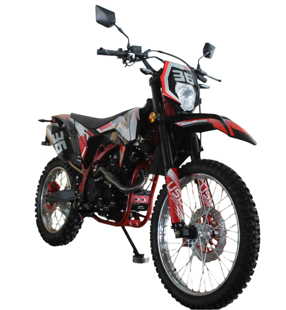 Broncho 300 Dual Sport Dirt Bike, 5-Speed Manual, Electric Start, (21/18) Wheels