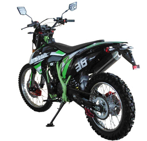 Broncho 300 Dual Sport Dirt Bike, 5-Speed Manual, Electric Start, (21/18) Wheels