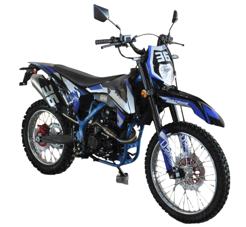 Broncho 300 Dual Sport Dirt Bike, 5-Speed Manual, Electric Start, (21/18) Wheels