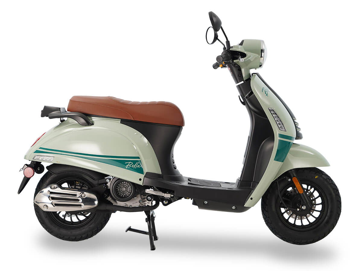 Bella 50cc Street Scooter, Automatic Shifting, 10 inch Aluminum Wheels ...