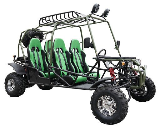 Carrier 200 4-Seater Buggy Go Kart with Deluxe Aluminum Wheels