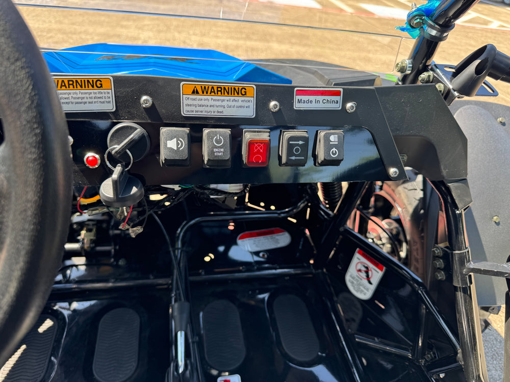 TrailMaster Cheetah 300Pro EFI Deluxe UTV Go Kart, Shaft Drive, Liquid Cooled CVT Auto with Reverse, Side Doors, Hard Top, Windshield, LED Light Bar