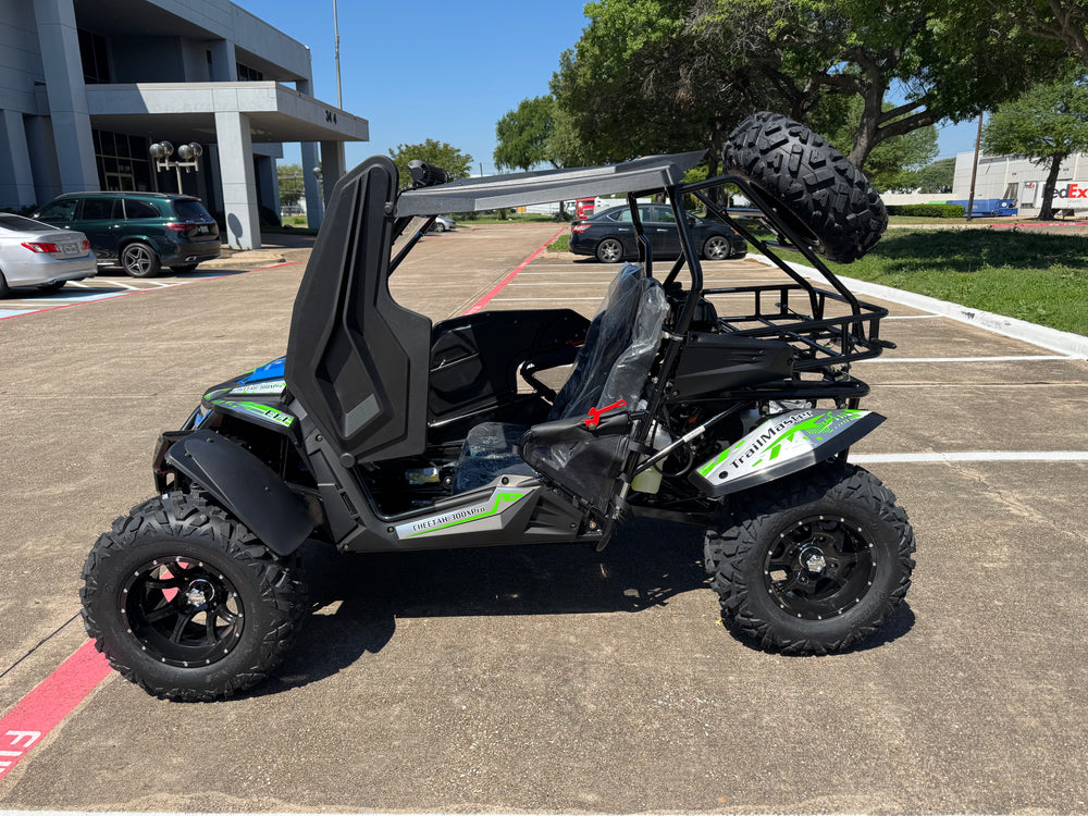 TrailMaster Cheetah 300Pro EFI Deluxe UTV Go Kart, Shaft Drive, Liquid Cooled CVT Auto with Reverse, Side Doors, Hard Top, Windshield, LED Light Bar