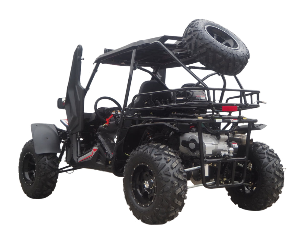 TrailMaster Cheetah 300Pro EFI Deluxe UTV Go Kart, Shaft Drive, Liquid Cooled CVT Auto with Reverse, Side Doors, Hard Top, Windshield, LED Light Bar
