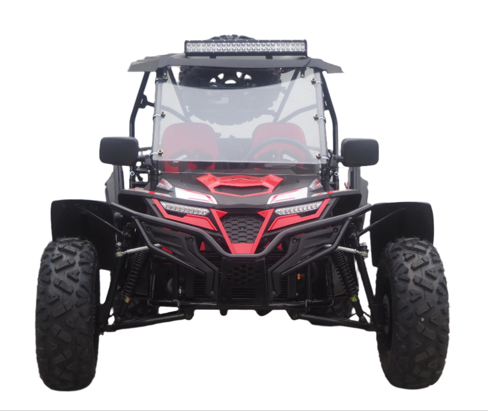 TrailMaster Cheetah 300Pro EFI Deluxe UTV Go Kart, Shaft Drive, Liquid Cooled CVT Auto with Reverse, Side Doors, Hard Top, Windshield, LED Light Bar
