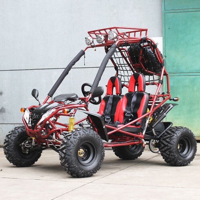 Captain Mid-size Go Kart, 196cc Gas Engine, Electric Start, Torque Converter, with Reverse