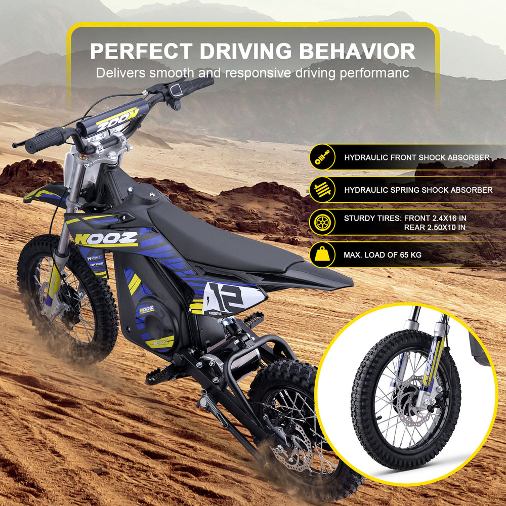 Electric Dirt Bike, Lithium 36v 1000w, Ages 12 and up